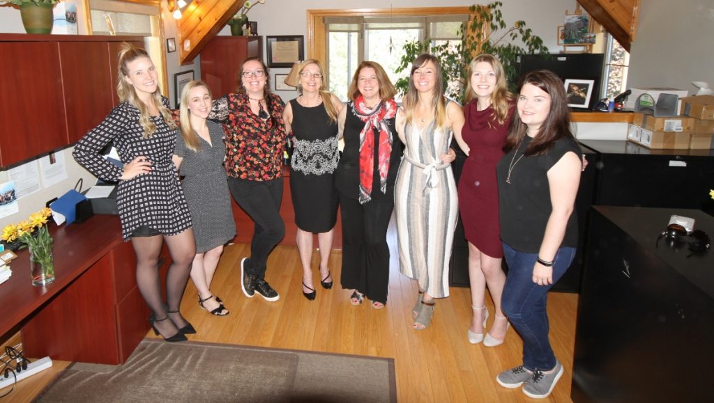 Lovely office visit from Michele Fisher, Liberal MP Candidate for Dufferin/Caledon